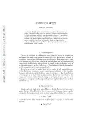 PDF Document Cover - Compound Optics: A Bicategorical Framework for Profunctor Actions