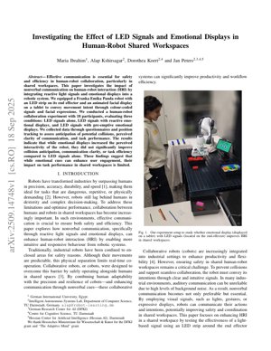 PDF Document Cover - LED Signals and Emotional Displays in Human-Robot Shared Workspaces